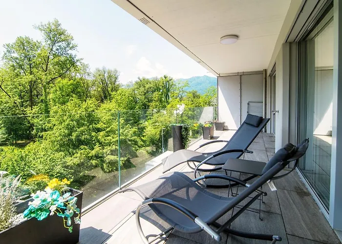 Lägenhet Linda Terrace By Quokka 360 - Modern One-bedroom Flat With Sun Terrace Locarno